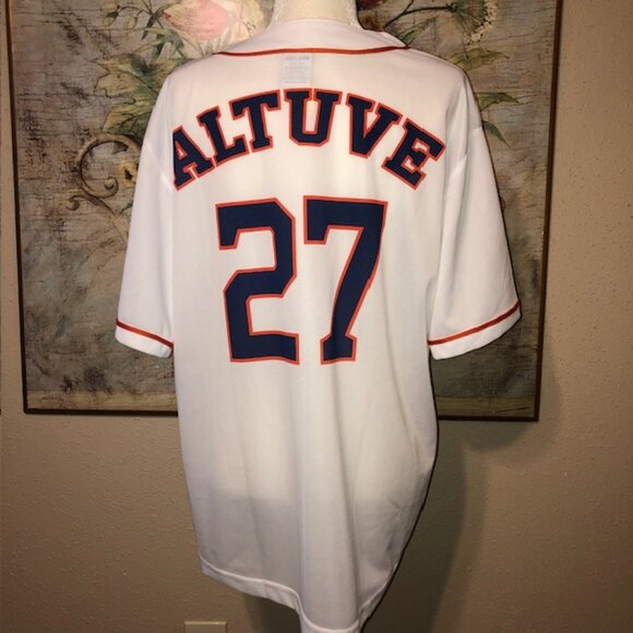 XL Houston Astros Jersey Jose Altuve 27 Shirt Unisex - Picture 4 of 16